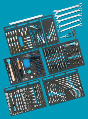 HAZET Standard assortment for AUDI 0-2500-163/214 ∙ Number of tools: 214