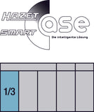 HAZET Socket set 900AZ ∙ Square, hollow 12.5 mm (1/2 inch) ∙ Outside 12-point traction profile ∙ Number of tools: 23