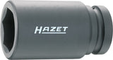 HAZET Impact socket (6-point) 1100SLG-27 ∙ Square, hollow 25 mm (1 inch) ∙ Outside hexagon profile ∙ 27 mm