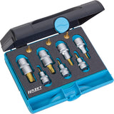HAZET Tool set TORX® 1557/10 ∙ Square, hollow 6.3 mm (1/4 inch), Square, hollow 10 mm (3/8 inch), Square, hollow 12.5 mm (1/2 inch) ∙ Inside TORX® profile ∙ Number of tools: 10