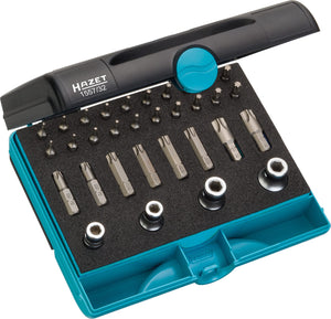 HAZET Tool set TORX® 1557/32 ∙ Hexagon, solid 6.3 (1/4 inches) ∙ Inside TORX® profile ∙ Number of tools: 32