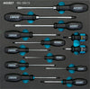 HAZET Screwdriver set 163-100/13 ∙ Pozidriv profile PZ, Cross recess profile PH, Slot profile ∙ Number of tools: 13