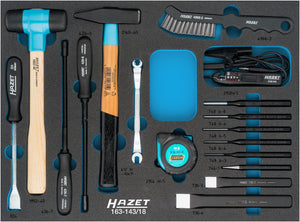 HAZET Universal set 163-143/18 ∙ Outside hexagon profile ∙ Number of tools: 17
