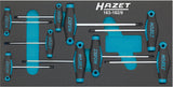 HAZET T-handle screwdriver set 163-182/9 ∙ Inside TORX® profile ∙∙ T 6 – T 30 ∙ Number of tools: 9