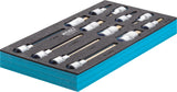 HAZET Screwdriver socket set 163-220/13 ∙ Square, hollow 12.5 mm (1/2 inch) ∙ Inside hexagon profile ∙ Number of tools: 13