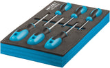 HAZET TORX® screwdriver set 163-266/6 ∙ Inside TORX® profile ∙∙ T 10 – T 30 ∙ Number of tools: 6