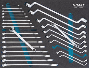 HAZET Wrench set 163-374/27 ∙ Outside 12-point profile, Outside 12-point traction profile, Outside hexagon profile ∙ Number of tools: 27