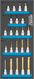 HAZET Screwdriver socket set 163-571/22 ∙ Number of tools: 22