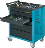 HAZET Tool trolley Assistent with assortment 177-7/217 ∙ Drawers, flat: 6 x 79 x 527 x 348 mm ∙ Drawers, high: 1 x 164 x 527 x 348 mm ∙ Number of tools: 217