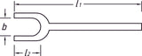 HAZET Removal and assembly fork 1780-18 ∙ 80 mm