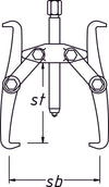 HAZET Universal pullers ∙ 2-arm 1783-22