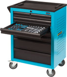 HAZET Tool trolley Assistent 178 N-7 with 204 expert tools 178N-7/204 ∙ Drawers, flat: 5 x 80 x 527 x 348 mm ∙ Drawers, high: 2 x 165 x 527 x 348 mm ∙ Number of tools: 204