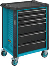 HAZET Tool trolley Assistent 179N-6 ∙ Drawers, flat: 3 x 81 x 522 x 398 mm ∙ Drawers, high: 3 x 166 x 522 x 398 mm