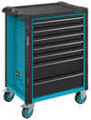 HAZET Tool trolley Assistent 179N-7 ∙ Drawers, flat: 5 x 81 x 522 x 398 mm ∙ Drawers, high: 2 x 166 x 522 x 398 mm