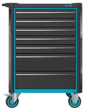 HAZET Tool trolley Assistent 179N-8 ∙ Drawers, flat: 7 x 81 x 522 x 398 mm ∙ Drawers, high: 1 x 166 x 522 x 398 mm