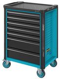 HAZET Tool trolley Assistent 179N-7 ∙ Drawers, flat: 5 x 81 x 522 x 398 mm ∙ Drawers, high: 2 x 166 x 522 x 398 mm