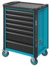 HAZET Tool trolley Assistent 179N-8-RAL7021/300 ∙ Drawers, flat: 7 x 81 x 522 x 398 mm ∙ Drawers, high: 1 x 166 x 522 x 398 mm ∙ Number of tools: 300