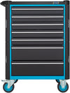 HAZET Tool trolley Assistent 179N-7 ∙ Drawers, flat: 5 x 81 x 522 x 398 mm ∙ Drawers, high: 2 x 166 x 522 x 398 mm