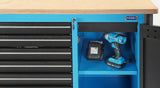 HAZET Mobile work bench 179NW-8/244 ∙ Drawers, flat: 6 x 81 x 522 x 398 mm ∙ Drawers, high: 1 x 166 x 522 x 398 mm ∙ Number of tools: 244