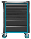 HAZET Tool trolley Assistent 179NX-7/65ALU ∙ Drawers, flat: 5 x 81 x 522 x 398 mm ∙ Drawers, high: 2 x 166 x 522 x 398 mm ∙ Number of tools: 65