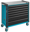 HAZET Tool trolley Assistent 179NXXL-7 ∙ Drawers, flat: 5 x 81 x 870 x 398 mm ∙ Drawers, high: 2 x 166 x 870 x 398 mm