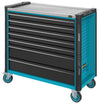 HAZET Tool trolley Assistent 179NXXL-7 ∙ Drawers, flat: 5 x 81 x 870 x 398 mm ∙ Drawers, high: 2 x 166 x 870 x 398 mm