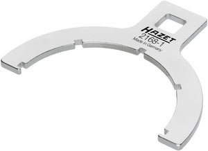 HAZET Fuel filter wrench 2168-1 ∙ Square, hollow 12.5 mm (1/2 inch) ∙ Groove profile