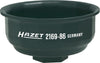 HAZET Oil filter wrench 2169-86 ∙ Square, hollow 12.5 mm (1/2 inch) ∙ Groove profile