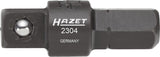 HAZET Adapter 2304 ∙ Hexagon, solid 6.3 (1/4 inches) ∙ Square, solid 6.3 mm (1/4 inch)