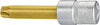 HAZET Cardan shaft socket Torx® screwdriver socket 2756-T60 ∙ Square, hollow 12.5 mm (1/2 inch) ∙ Inside TORX® profile ∙∙ T60