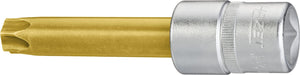 HAZET Cardan shaft socket Torx® screwdriver socket 2756-T60 ∙ Square, hollow 12.5 mm (1/2 inch) ∙ Inside TORX® profile ∙∙ T60
