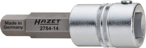 HAZET Brake calliper screwdriver socket 2784-14 ∙ Square, hollow 20 mm (3/4 inch) ∙ Inside hexagon profile ∙ 14 mm