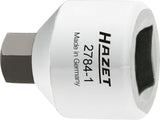 HAZET Brake calliper screwdriver socket 2784-1 ∙ Square, hollow 10 mm (3/8 inch) ∙ Inside hexagon profile ∙ 7 mm