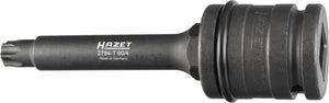 HAZET Brake disc screwdriver socket set 2784-T60/4 ∙ Square, hollow 20 mm (3/4 inch) ∙ Inside TORX® profile ∙∙ T60 ∙ Number of tools: 4