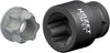 HAZET Impact socket with special profile 2784S-1 ∙ Square, hollow 12.5 mm (1/2 inch) ∙ Groove profile