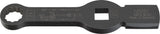 HAZET Box-end wrench - striking face pattern (12-point) with 2 striking faces 2872SZ-24 ∙ Square, hollow 20 mm (3/4 inch) ∙ Outside 12-point profile ∙ 24 mm