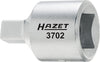 HAZET Oil service screwdriver socket 3702 ∙ Square, hollow 12.5 mm (1/2 inch) ∙ Inside square profile ∙ 8 mm