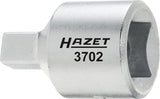 HAZET Oil service screwdriver socket 3702-1 ∙ Square, hollow 12.5 mm (1/2 inch) ∙ Inside square profile ∙ 10 mm