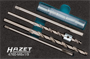 HAZET Glow plug repair set 4760-M8X1/9 ∙ Number of tools: 9