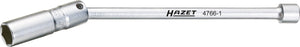 HAZET Spark plug wrench 4766-1 ∙ Square, hollow 10 mm (3/8 inch) ∙ Outside hexagon profile ∙ 16 mm ∙ 5⁄8 ″