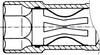 HAZET Spark plug wrench 4767AKF ∙ Square, hollow 12.5 mm (1/2 inch) ∙ Outside hexagon profile ∙ 16 mm ∙ 5⁄8 ″