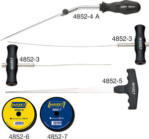 HAZET Tool set for car glass removal 4852/6 ∙ Number of tools: 6