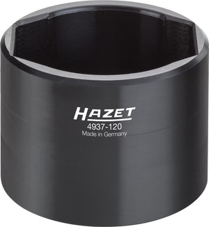 HAZET Commercial vehicle axle nut socket 4937-120 ∙ Square, hollow 20 mm (3/4 inch)