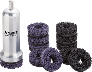 HAZET Commercial vehicle wheel hub grinder set 4961N-23/12 ∙ Number of tools: 12