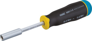 HAZET Torque Screwdrivers 6001-1.4/3 ∙ Nm min-max: 0.4 – 1.4 Nm ∙ Tolerance: 10% ∙ Hexagon, hollow 6.3 (1/4 inch) ∙ Number of tools: 3