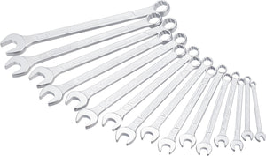 HAZET Combination wrench set 600SPC/16 ∙ Outside 12-point traction profile ∙∙ 7 – 24 ∙ Number of tools: 16