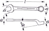 HAZET Combination wrench 603-9 ∙ Outside hexagon profile ∙ 9 mm