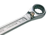 HAZET Ratcheting combination wrench 606-17 ∙ Outside 12-point traction profile ∙ 17 mm