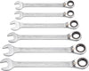 HAZET Ratcheting combination wrench set 606/6-1 ∙ Outside 12-point traction profile ∙∙ 21 – 32 ∙ Number of tools: 6
