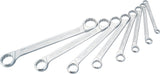 HAZET Double box-end wrench set 610N/8 ∙ Outside 12-point traction profile ∙∙ 6 x 7 – 21 x 22 ∙ Number of tools: 8